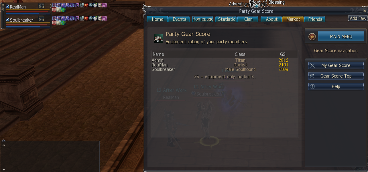 Gear Score Party Page L2 After Work