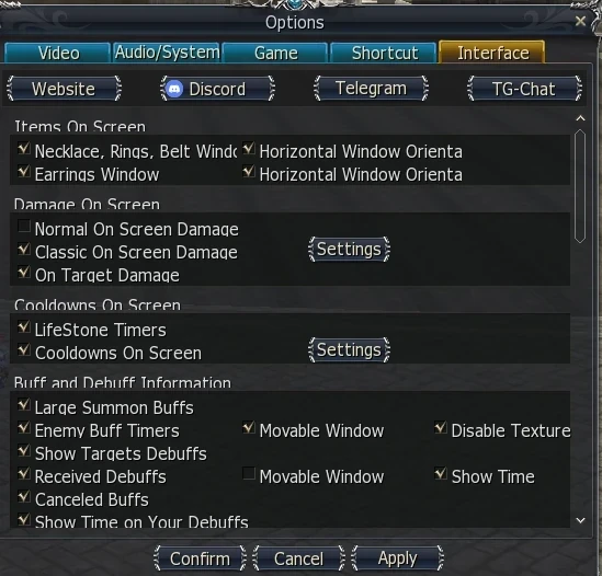 Options Interface Tab L2 After Work 1