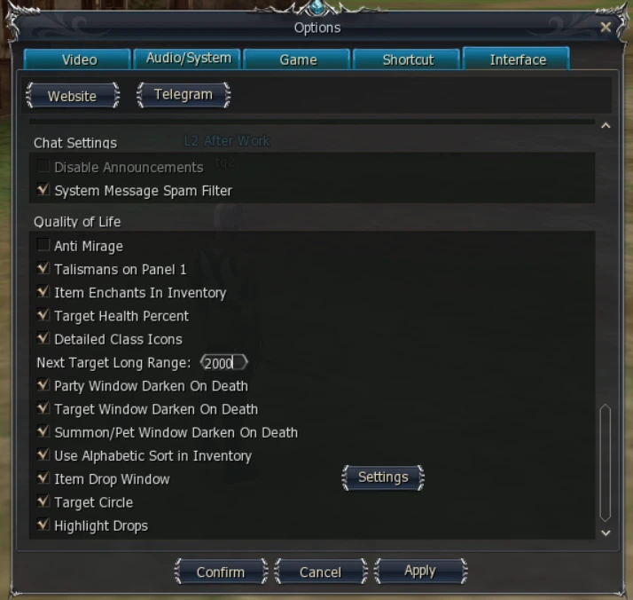 Options Interface Tab L2 After Work 3