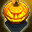 Golden Jack O'Lantern Mask
