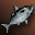 Large Black Nimble Fish - Upper Grade